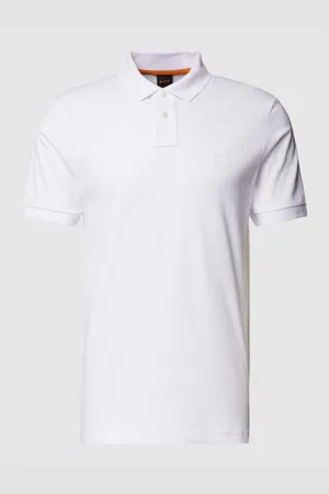 HUGO BOSS Slim Fit Poloshirt mit kurzer Knopfleiste