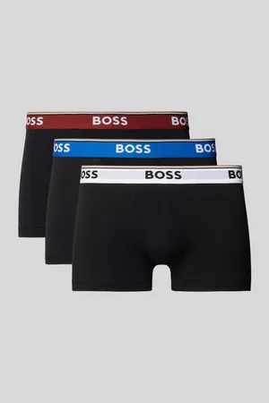 HUGO BOSS Trunks mit elastischem Logo-Bund im 3er-Pack