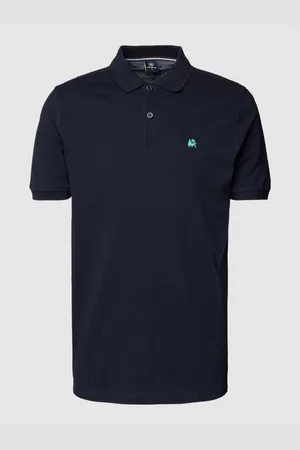 Lerros Poloshirt mit Label-Stitching