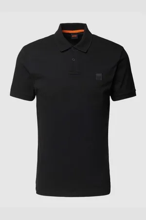 HUGO BOSS Slim Fit Poloshirt mit kurzer Knopfleiste