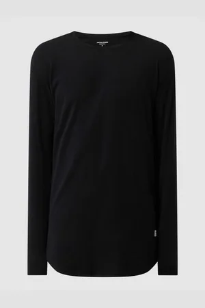 JACK & JONES Longsleeve mit geripptem Rundhalsausschnitt Modell 