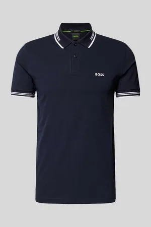 HUGO BOSS Slim Fit Poloshirt mit Label-Print Modell 