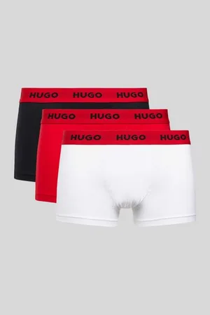 HUGO BOSS Trunks mit elastischem Logo-Bund im 3er-Pack