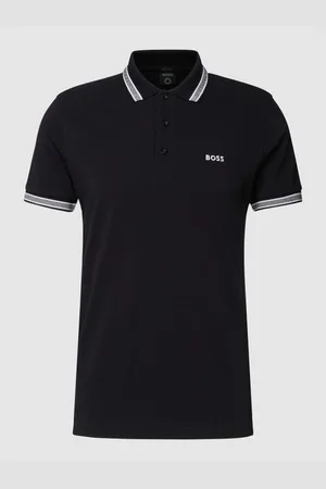 HUGO BOSS Regular Fit Poloshirt mit Label-Stitching Modell 
