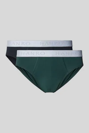 Hanro Slip mit Label-Bund im 2er-Pack