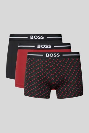 HUGO BOSS Trunks mit elastischem Label-Bund im 3er-Pack