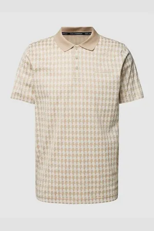 Karl Lagerfeld Regular Fit Poloshirt mit Allover-Muster