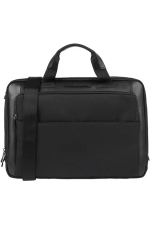 Porsche Design Laptoptasche mit Lederbesatz