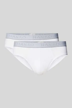 Hanro Slip mit Label-Details im 2er-Pack