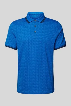 Michael Kors Regular Fit Poloshirt mit Allover-Label-Muster Modell 