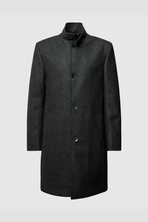 Calvin Klein Mantel aus Woll-Mix mit Stehkragen