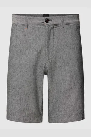 HUGO BOSS Slim Fit Bermudas mit Strukturmuster
