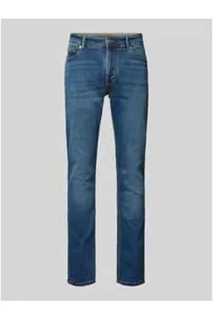 Christian Berg Straight Fit Jeans mit Brand-Detail