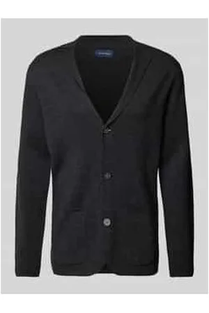 Christian Berg Strickjacke mit Reverskragen