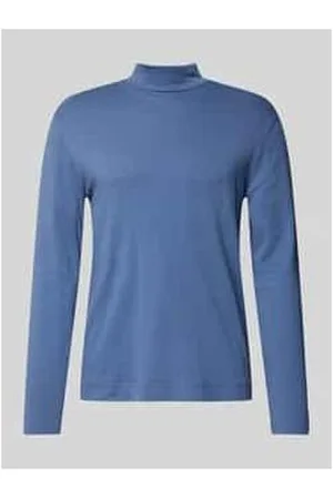 Christian Berg Longsleeve mit geripptem Stehkragen