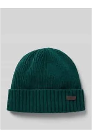 Barbour Beanie mit Label-Badge