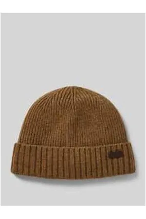 Barbour Beanie mit Label-Badge