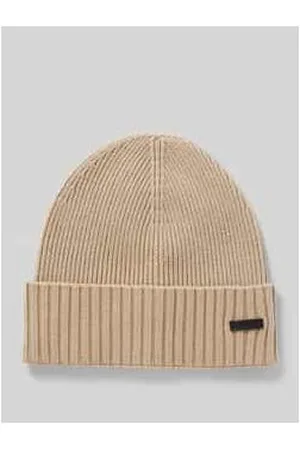 HUGO BOSS Beanie mit Label-Badge Modell 
