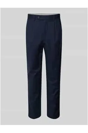 SELECTED Regular Tapered Fit Bundfaltenhose mit Gürtelschlaufen