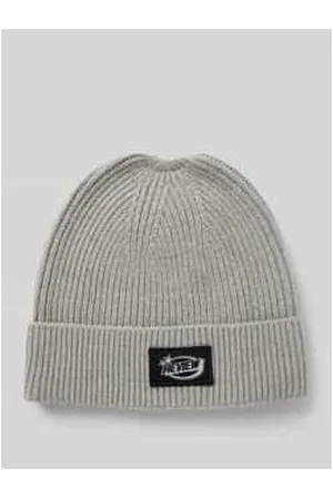 Review Beanie mit Label-Detail