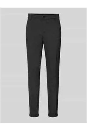 TOM TAILOR Slim Fit Chino aus Jersey mit fixierten, gekrempelten Beinabschlüssen