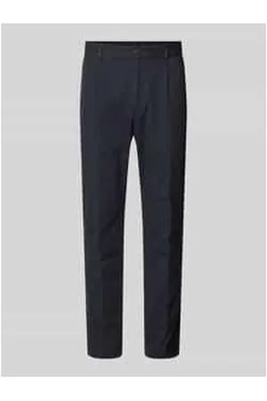 JOOP! Loose Fit Bundfaltenhose mit elastischem Bund Modell 