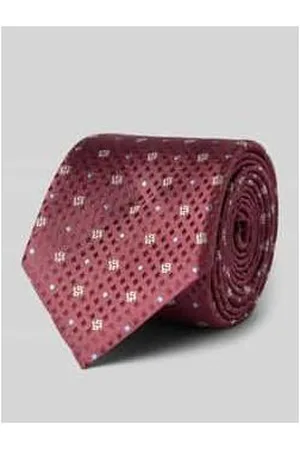 HUGO BOSS Seidenkrawatte mit Label-Detail (7,5 cm)