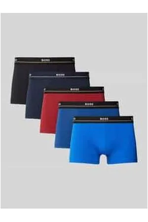 HUGO BOSS Trunks mit elastischem Label-Bund im 5er-Pack