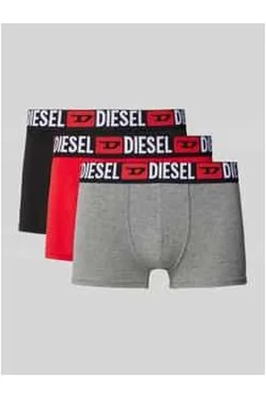 Diesel Trunks mit elastischem Logo-Bund im 3er-Pack
