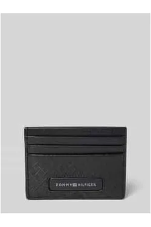 Tommy Hilfiger Lederkartenetui mit Label-Print