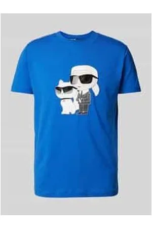 Karl Lagerfeld T-Shirt mit Motiv- und Label-Print