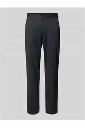 Christian Berg Slim Fit Stoffhose mit Gürtelschlaufen