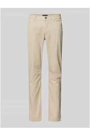 Christian Berg Straight Leg Hose mit Strukturmuster