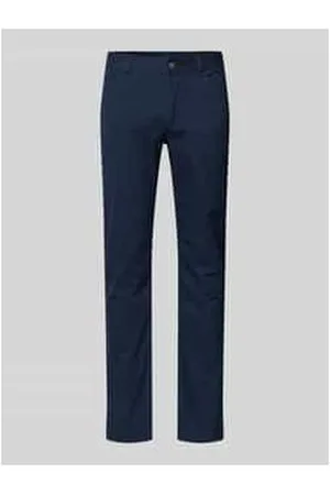 Christian Berg Straight Leg Hose mit Strukturmuster