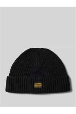 G-Star Beanie aus Viskose-Mix mit Label-Patch