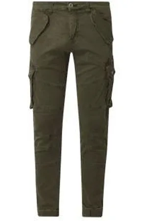 Alpha Industries Cargohose mit Label-Details Modell 