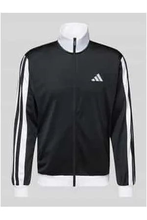 adidas Trainingsjacke mit Label-Stitching