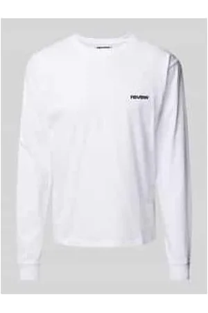 Review Longsleeve mit Label-Print