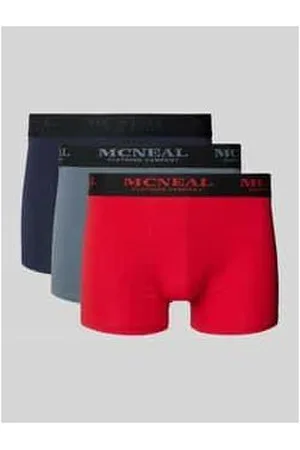 McNeal Trunks mit Label-Bund im 3er-Pack