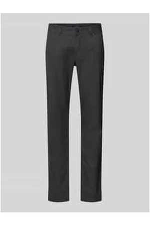 Christian Berg Straight Leg Hose mit Strukturmuster