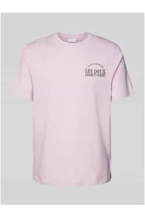 Les Deux T-Shirt mit Label-Stitching Modell 