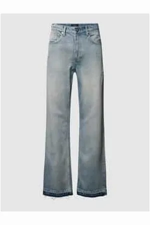 EightyFive Relaxed Fit Jeans mit Knopf- und Reißverschluss