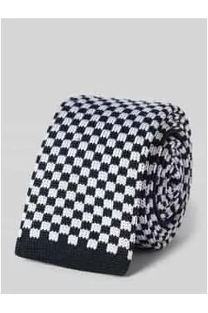 HUGO BOSS Strickkrawatte in eckiger Form