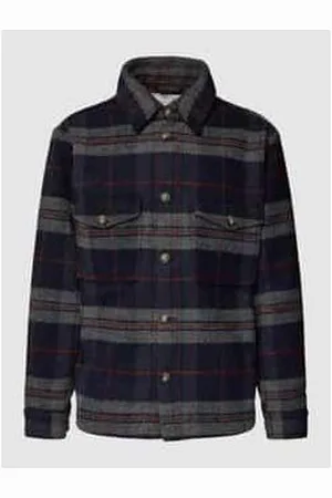 SELECTED Relaxed Fit Overshirt mit Tartan-Karo