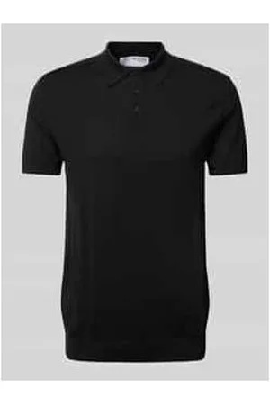 SELECTED Poloshirt mit elastischen Abschlüssen