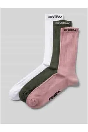 Review Socken mit Label-Print im 3er-Pack