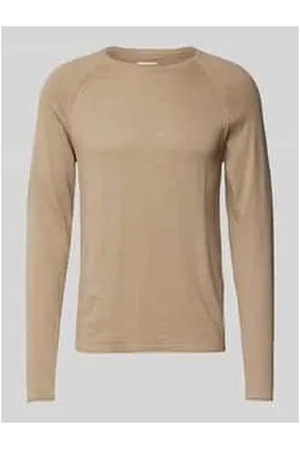 JACK & JONES Longsleeve mit geripptem Rundhalsausschnitt Modell 