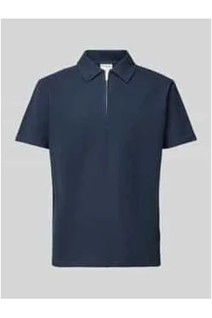 SELECTED Poloshirt mit kurzem Reißverschluss Modell 