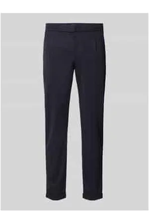 McNeal Tapered Fit Bundfaltenhose mit Strukturmuster