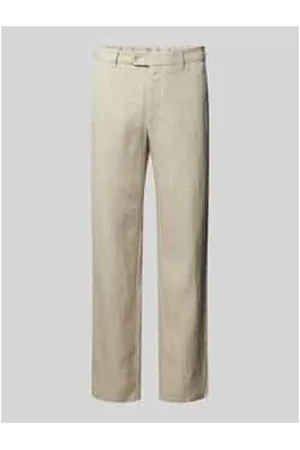mmx Regular Fit Leinenhose mit Gürtelschlaufen Modell 